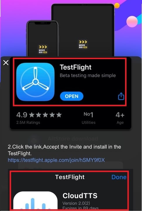 How To Download Moviebox With Cloudtts Testflight