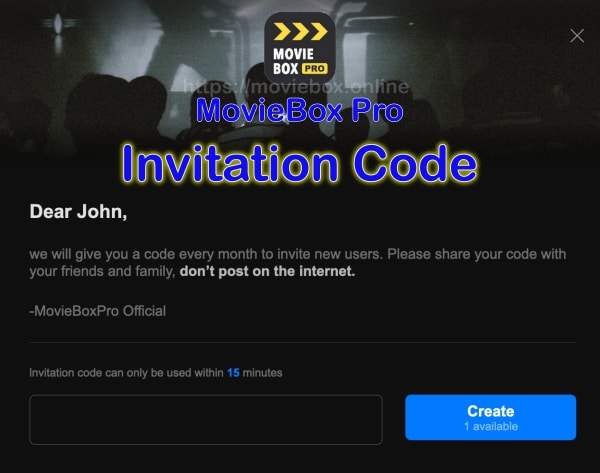MovieBox Pro Invitation Code